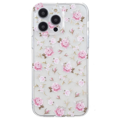 For iPhone 16 Pro Case Transparent Edge TPU Phone Cover Pattern Printing