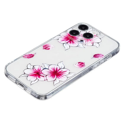 For iPhone 16 Pro Case Transparent Edge TPU Phone Cover Pattern Printing
