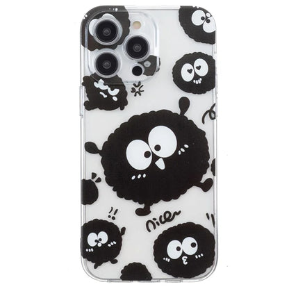 For iPhone 16 Pro Case Transparent Edge TPU Phone Cover Pattern Printing