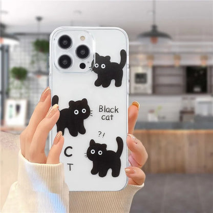 For iPhone 16 Pro Case Transparent Edge TPU Phone Cover Pattern Printing