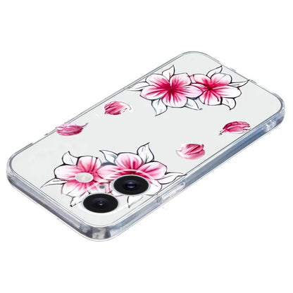 For iPhone 16 Case Soft TPU Pattern Printing Phone Cover with Transparent Edge