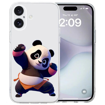For iPhone 16 Case Soft TPU Pattern Printing Phone Cover with Transparent Edge