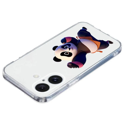 For iPhone 16 Case Soft TPU Pattern Printing Phone Cover with Transparent Edge