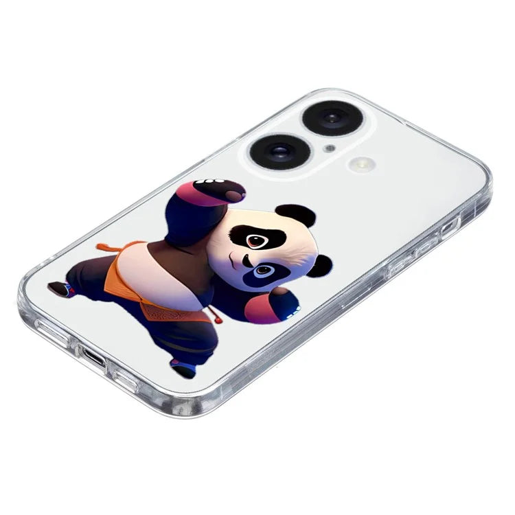 For iPhone 16 Case Soft TPU Pattern Printing Phone Cover with Transparent Edge