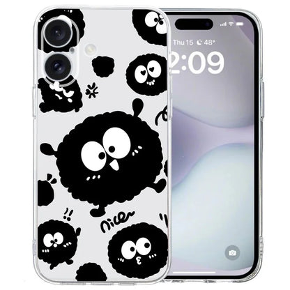 For iPhone 16 Case Soft TPU Pattern Printing Phone Cover with Transparent Edge