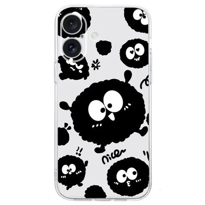 For iPhone 16 Case Soft TPU Pattern Printing Phone Cover with Transparent Edge