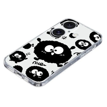 For iPhone 16 Case Soft TPU Pattern Printing Phone Cover with Transparent Edge