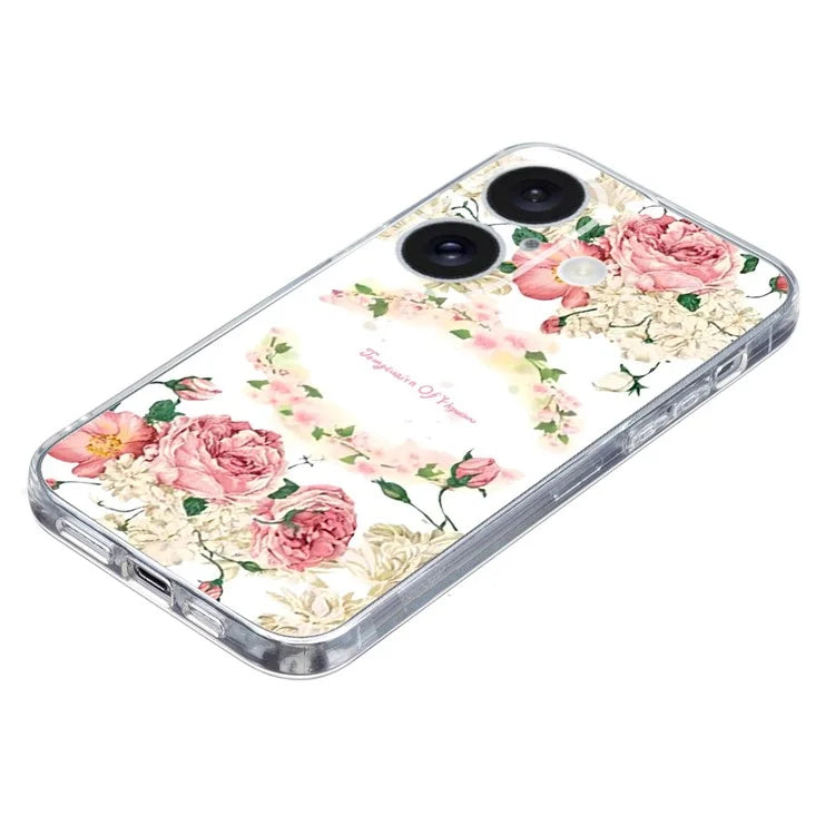 For iPhone 16 Case Soft TPU Pattern Printing Phone Cover with Transparent Edge