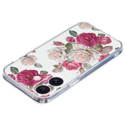 For iPhone 16 Case Soft TPU Pattern Printing Phone Cover with Transparent Edge
