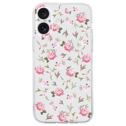 For iPhone 16 Case Soft TPU Pattern Printing Phone Cover with Transparent Edge