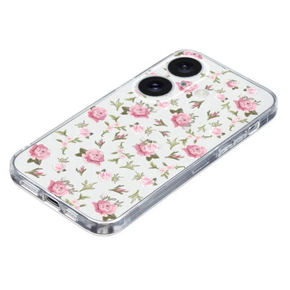 For iPhone 16 Case Soft TPU Pattern Printing Phone Cover with Transparent Edge