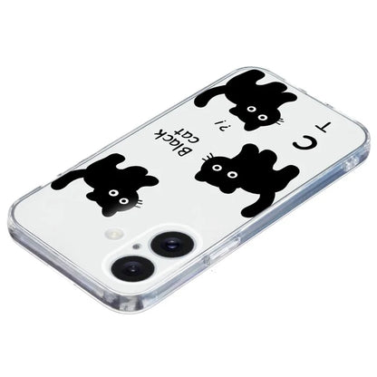 For iPhone 16 Case Soft TPU Pattern Printing Phone Cover with Transparent Edge