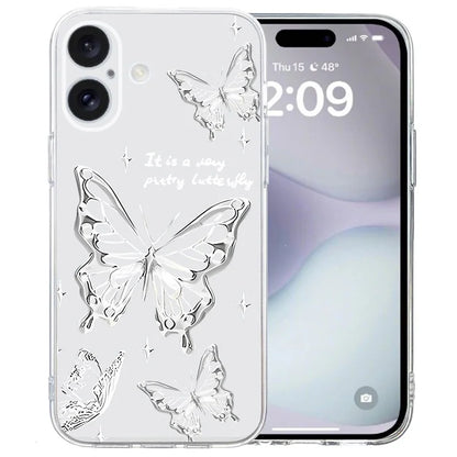 For iPhone 16 Case Soft TPU Pattern Printing Phone Cover with Transparent Edge