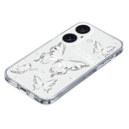 For iPhone 16 Case Soft TPU Pattern Printing Phone Cover with Transparent Edge