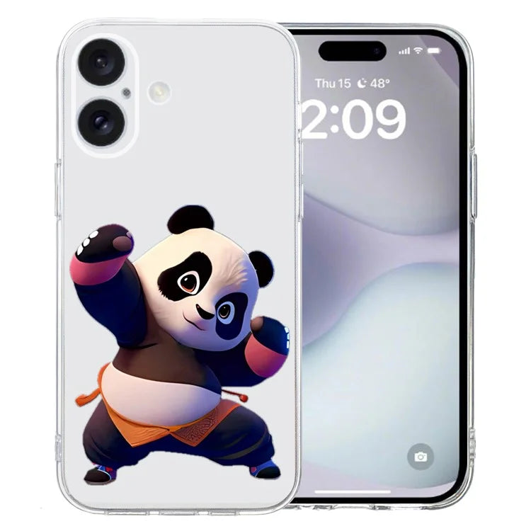 For iPhone 16 Plus Case Pattern Print TPU Protective Phone Cover