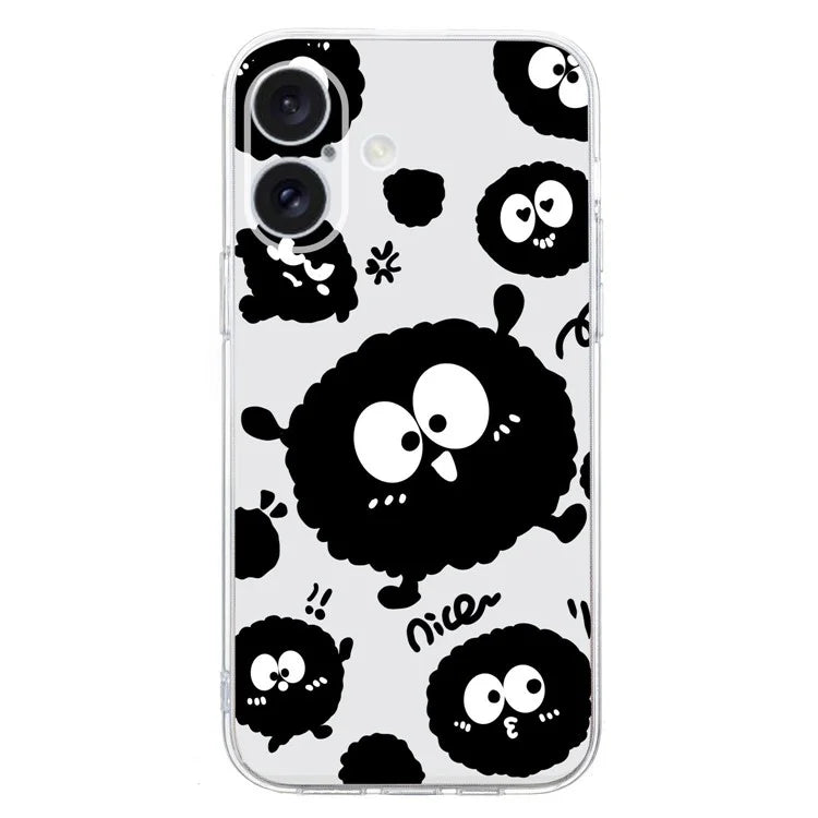 For iPhone 16 Plus Case Pattern Print TPU Protective Phone Cover