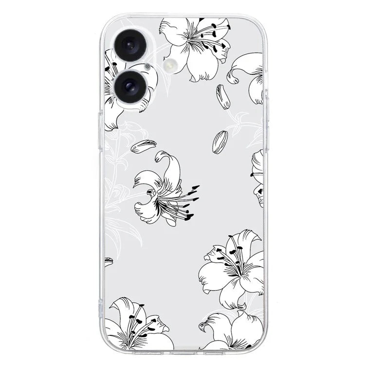 For iPhone 16 Plus Case Pattern Print TPU Protective Phone Cover