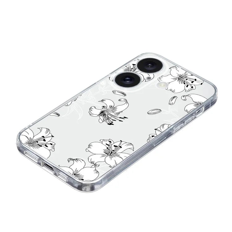 For iPhone 16 Plus Case Pattern Print TPU Protective Phone Cover