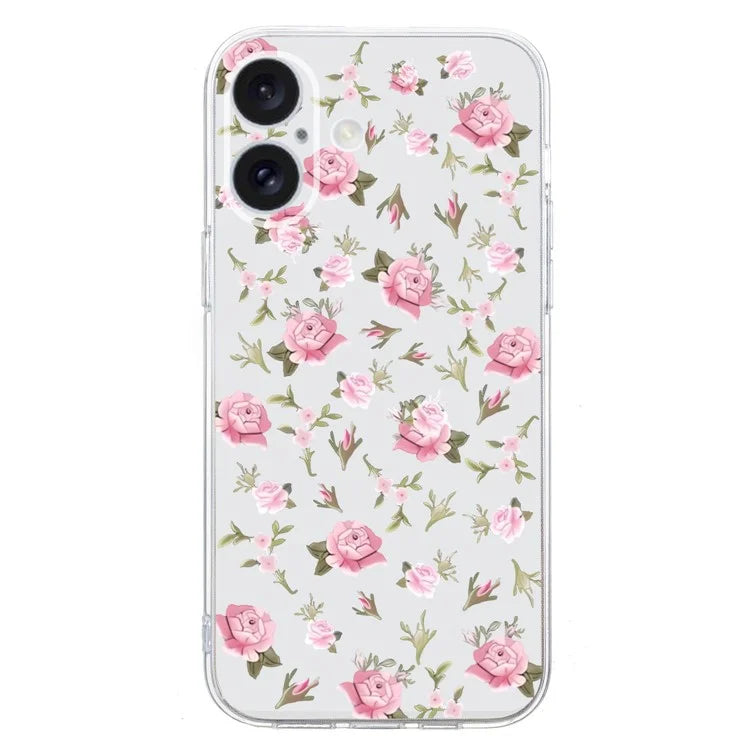 For iPhone 16 Plus Case Pattern Print TPU Protective Phone Cover