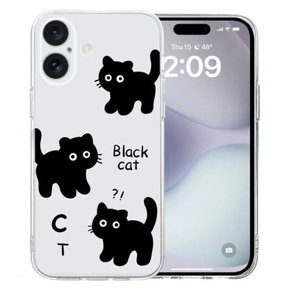 For iPhone 16 Plus Case Pattern Print TPU Protective Phone Cover