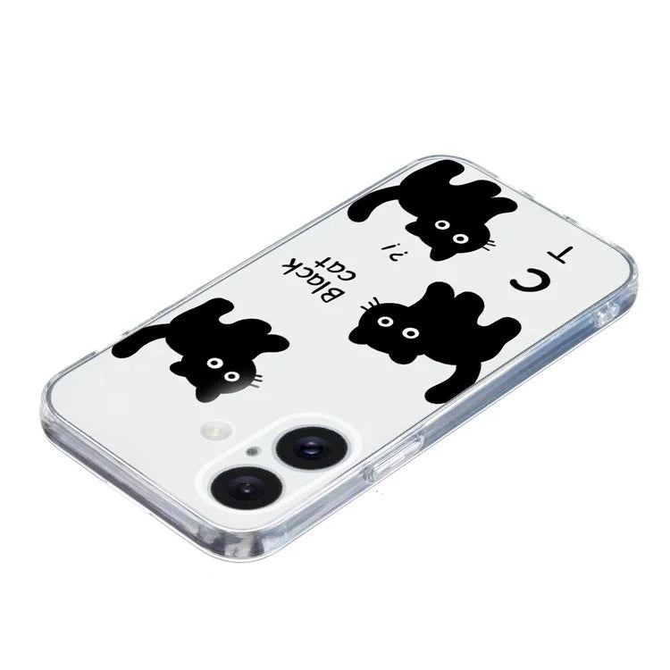 For iPhone 16 Plus Case Pattern Print TPU Protective Phone Cover