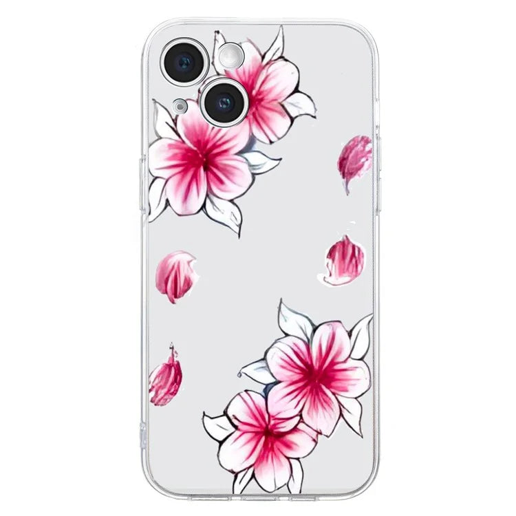 For iPhone 15 Plus Slim Case Pattern Printing Soft TPU Phone Cover