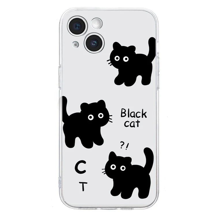 For iPhone 15 Plus Slim Case Pattern Printing Soft TPU Phone Cover