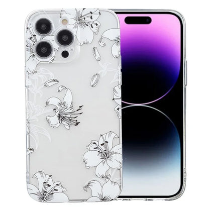 For iPhone 15 Pro Case Pattern Printing Anti-Drop TPU Phone Cover