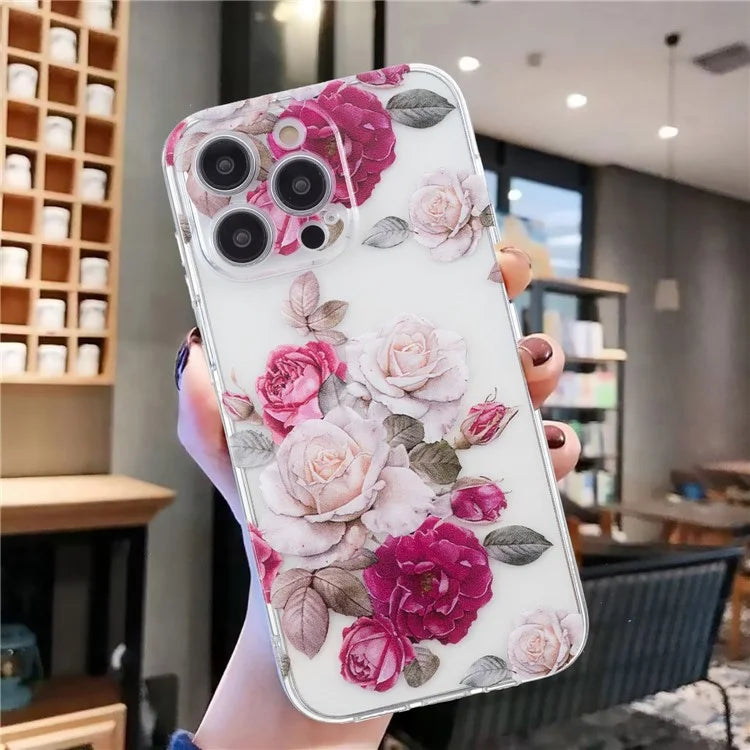 For iPhone 15 Pro Case Pattern Printing Anti-Drop TPU Phone Cover