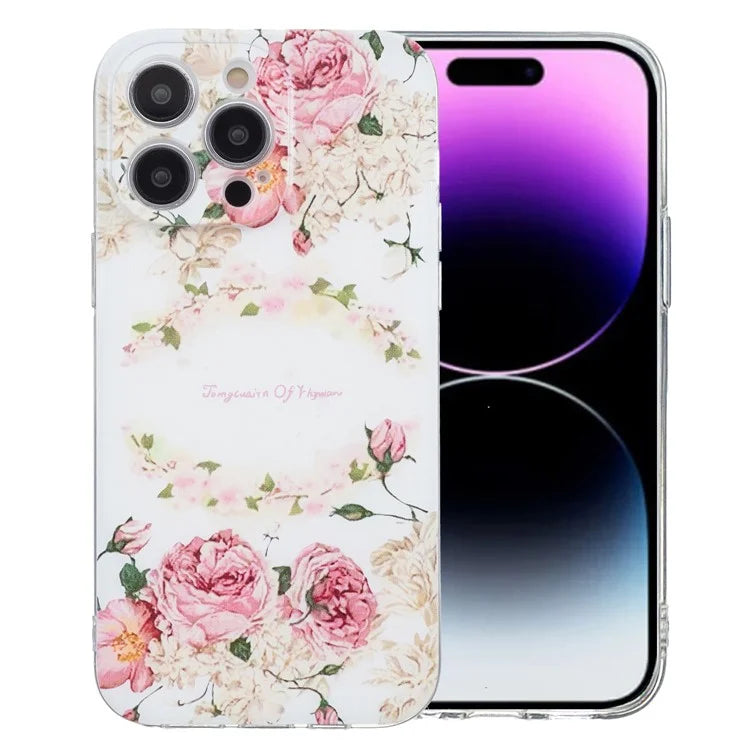 For iPhone 15 Pro Case Pattern Printing Anti-Drop TPU Phone Cover