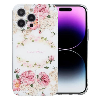 For iPhone 15 Pro Case Pattern Printing Anti-Drop TPU Phone Cover