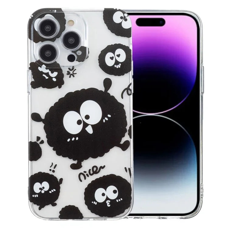 For iPhone 15 Pro Case Pattern Printing Anti-Drop TPU Phone Cover