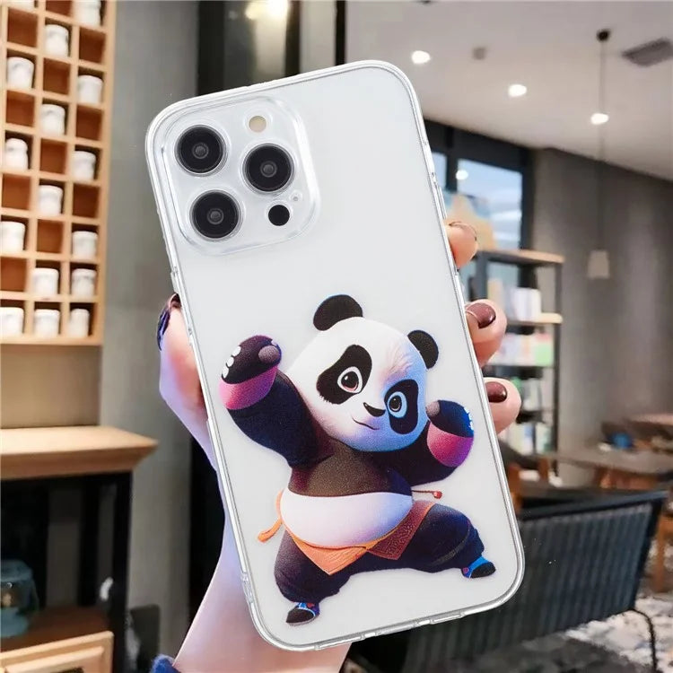 For iPhone 15 Pro Case Pattern Printing Anti-Drop TPU Phone Cover