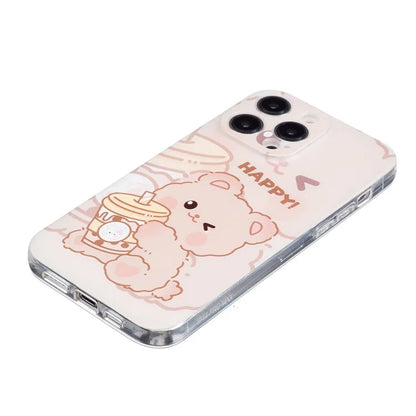 For iPhone 15 Pro Case Pattern Printing Anti-Drop TPU Phone Cover