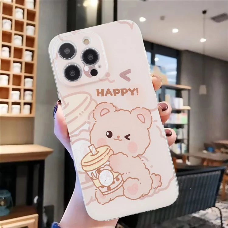 For iPhone 15 Pro Case Pattern Printing Anti-Drop TPU Phone Cover