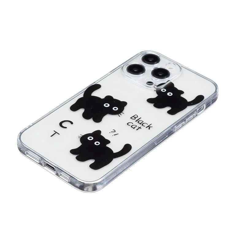 For iPhone 15 Pro Case Pattern Printing Anti-Drop TPU Phone Cover