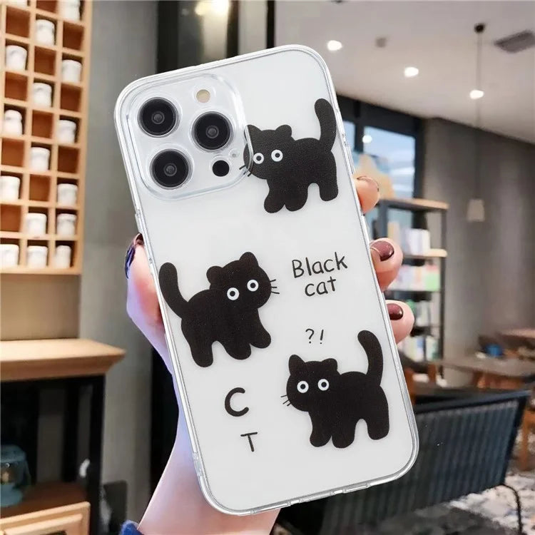 For iPhone 15 Pro Case Pattern Printing Anti-Drop TPU Phone Cover