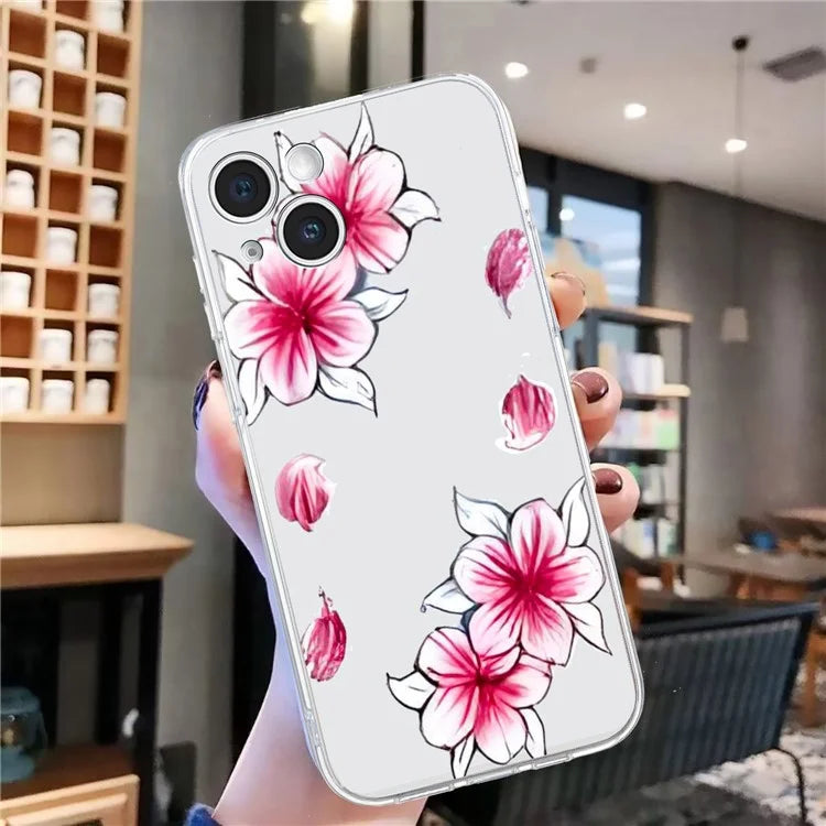 For iPhone 15 Case Soft TPU Slim Phone Cover Pattern Printing