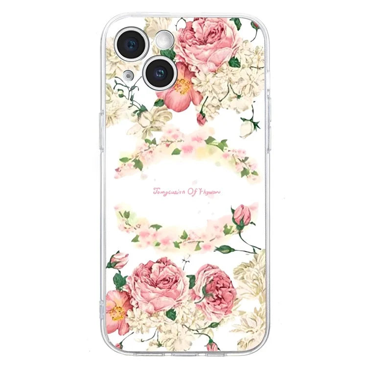 For iPhone 15 Case Soft TPU Slim Phone Cover Pattern Printing