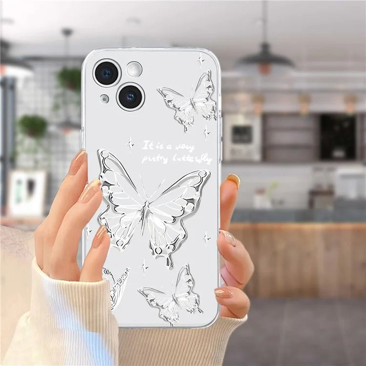 For iPhone 15 Case Soft TPU Slim Phone Cover Pattern Printing