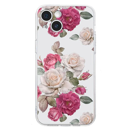 For iPhone 14 Case Pattern Printing Flexible TPU Slim Phone Cover