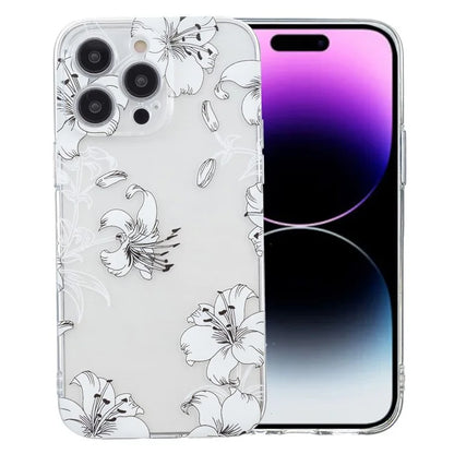 For iPhone 14 Pro Max Case Pattern Printing TPU Slim Phone Cover