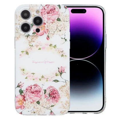 For iPhone 14 Pro Max Case Pattern Printing TPU Slim Phone Cover