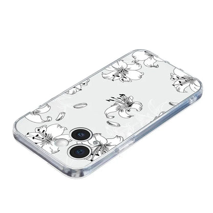 For iPhone 14 Plus TPU Phone Case Pattern Printing Back Cover Scratch Protection