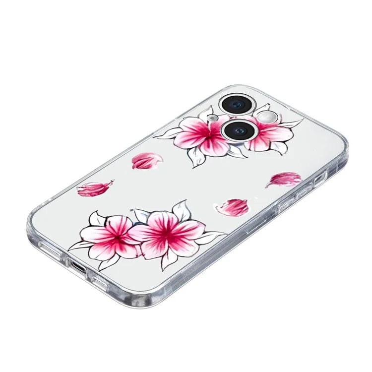 For iPhone 14 Plus TPU Phone Case Pattern Printing Back Cover Scratch Protection