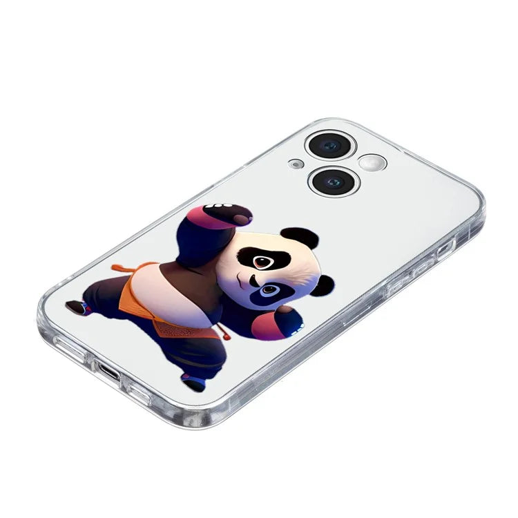 For iPhone 14 Plus TPU Phone Case Pattern Printing Back Cover Scratch Protection