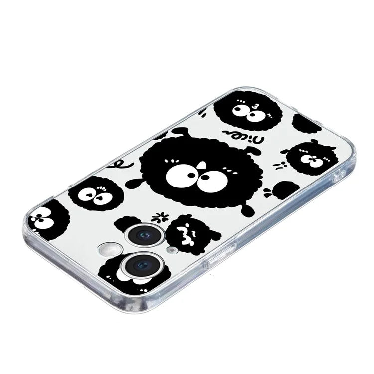 For iPhone 14 Plus TPU Phone Case Pattern Printing Back Cover Scratch Protection