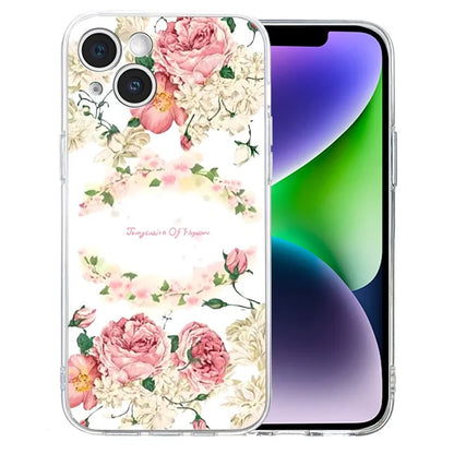For iPhone 14 Plus TPU Phone Case Pattern Printing Back Cover Scratch Protection