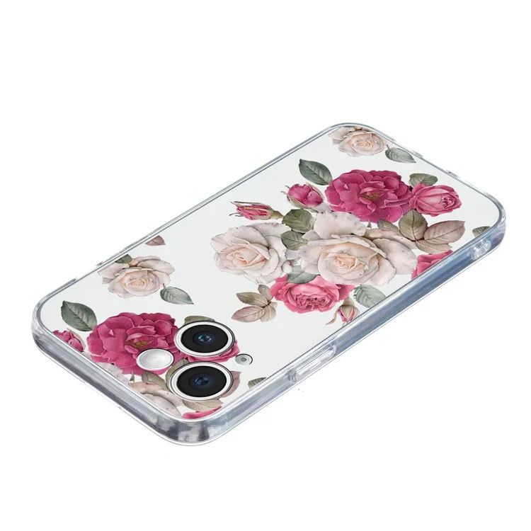 For iPhone 14 Plus TPU Phone Case Pattern Printing Back Cover Scratch Protection