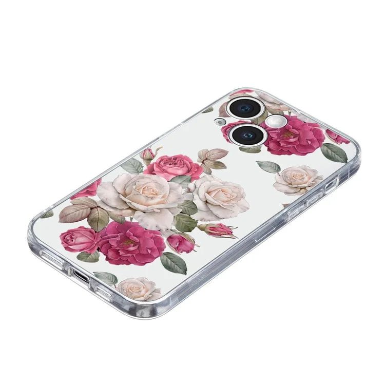 For iPhone 14 Plus TPU Phone Case Pattern Printing Back Cover Scratch Protection